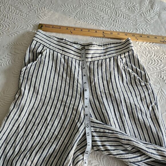 Max Studio Blue & White Linen Pants - Picture 6 of 9